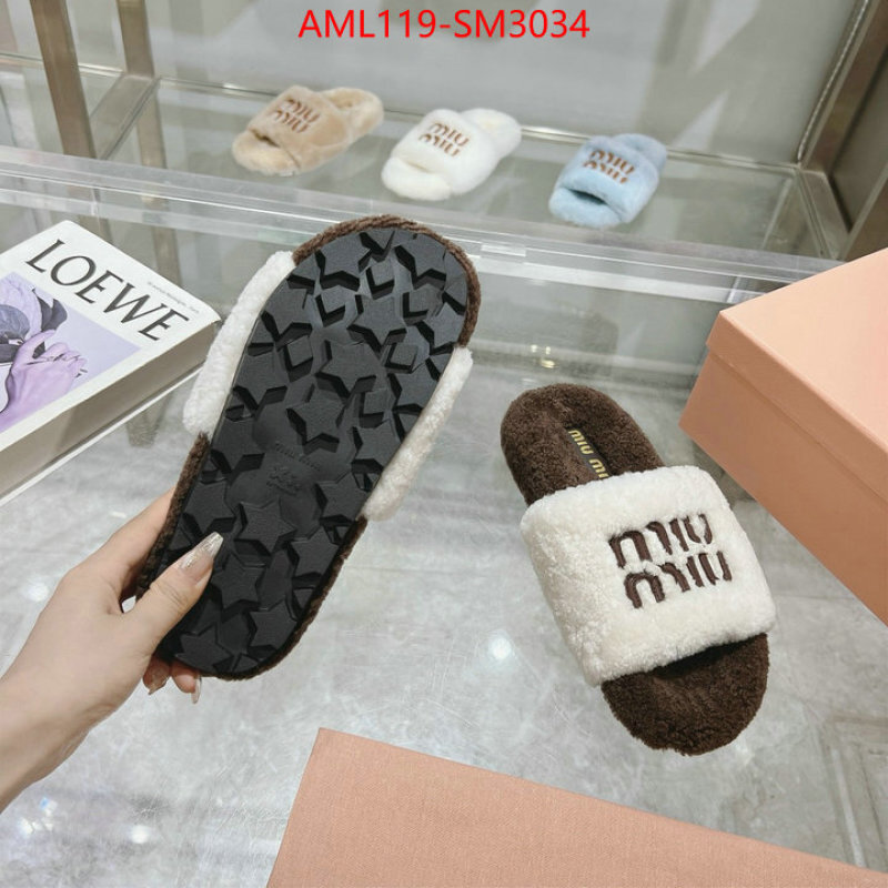 Women Shoes-Miu Miu designer 1:1 replica ID: SM3034 $: 119USD