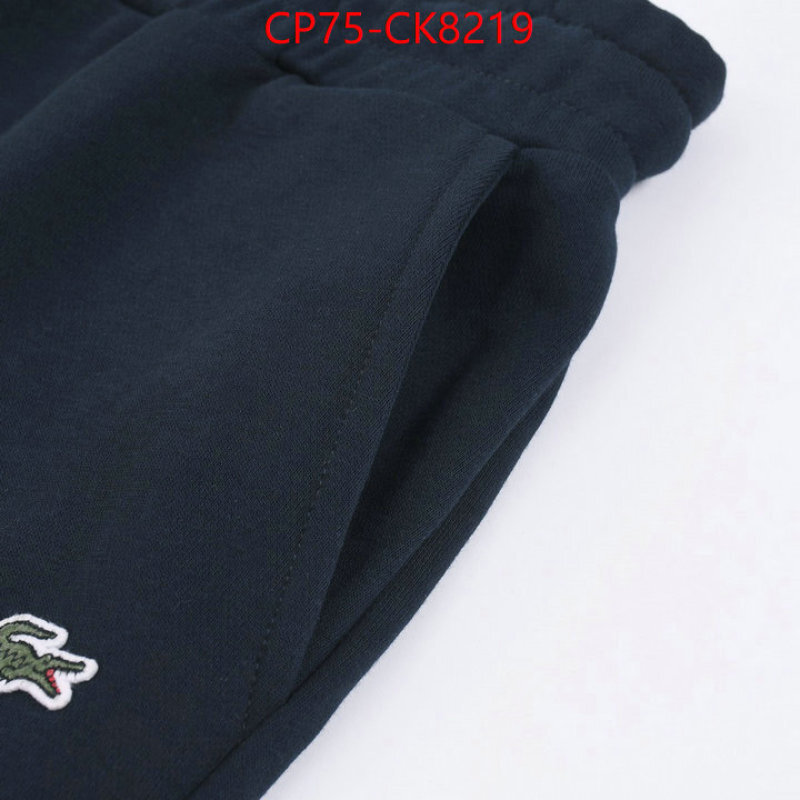 Clothing-Lacoste we provide top cheap aaaaa ID: CK8219 $: 75USD