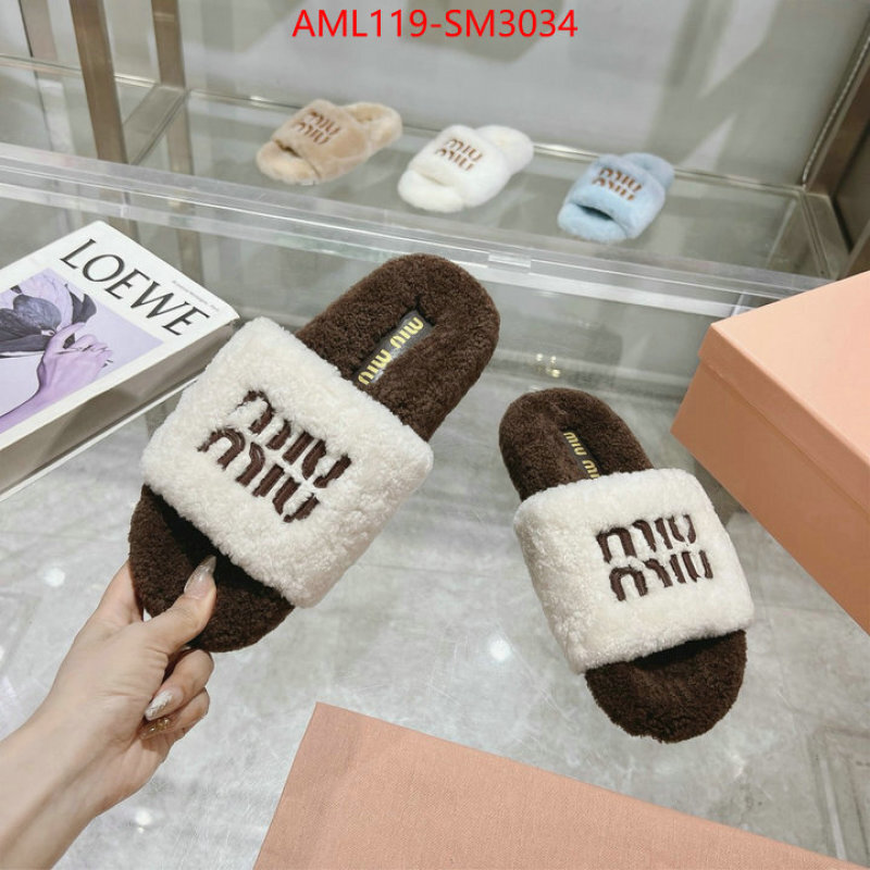 Women Shoes-Miu Miu designer 1:1 replica ID: SM3034 $: 119USD
