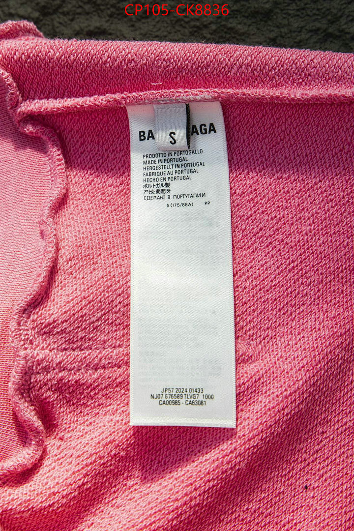 Clothing-Balenciaga ID: CK8836 $: 105USD