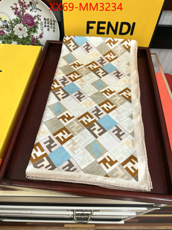 Scarf-Fendi top quality fake ID: MM3234 $: 69USD
