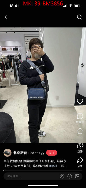 Marc Jacobs Bags(TOP)-Crossbody- ID: BM3856 $: 139USD,