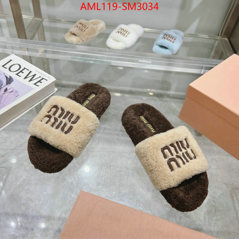 Women Shoes-Miu Miu designer 1:1 replica ID: SM3034 $: 119USD