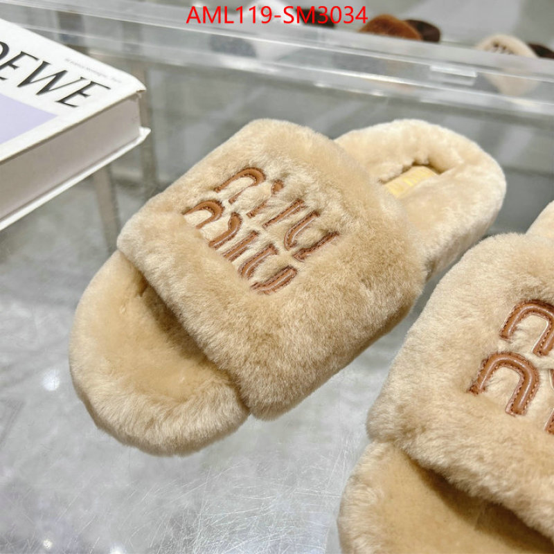 Women Shoes-Miu Miu designer 1:1 replica ID: SM3034 $: 119USD