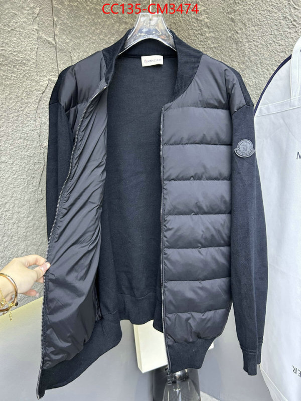 Down jacket Men-Moncler counter quality ID: CM3474 $: 135USD