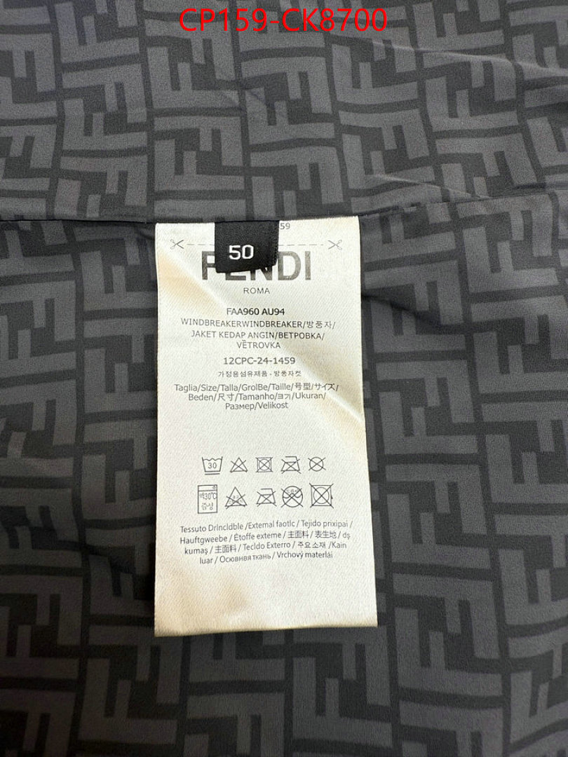Clothing-Fendi ID: CK8700 $: 159USD