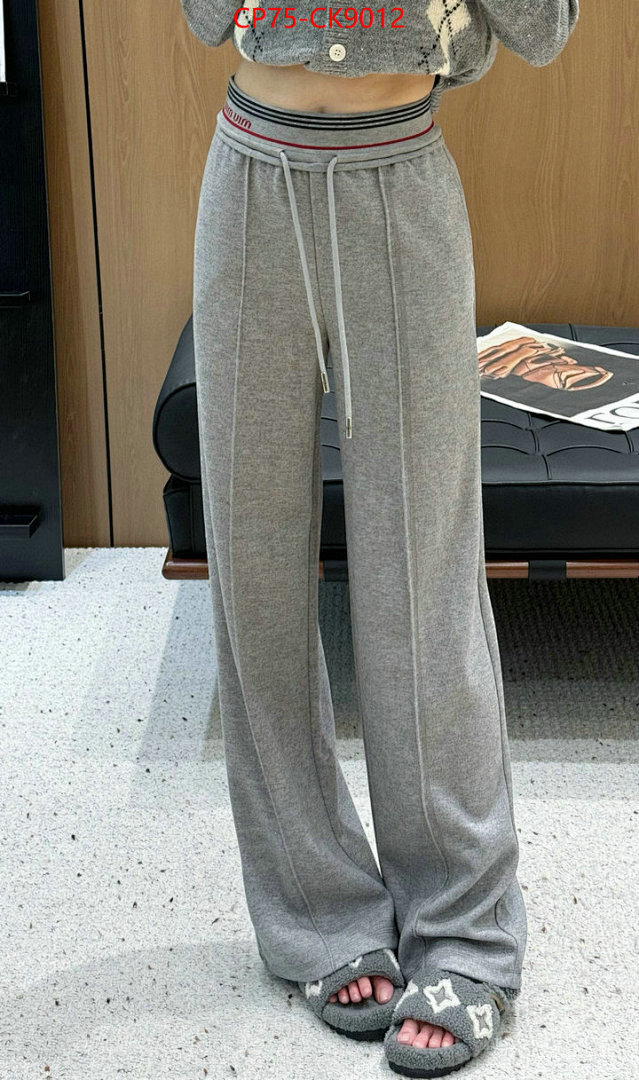 Clothing-MIU MIU ID: CK9012 $: 75USD