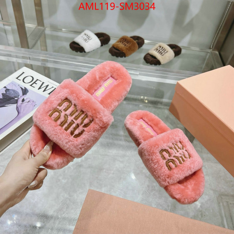 Women Shoes-Miu Miu designer 1:1 replica ID: SM3034 $: 119USD