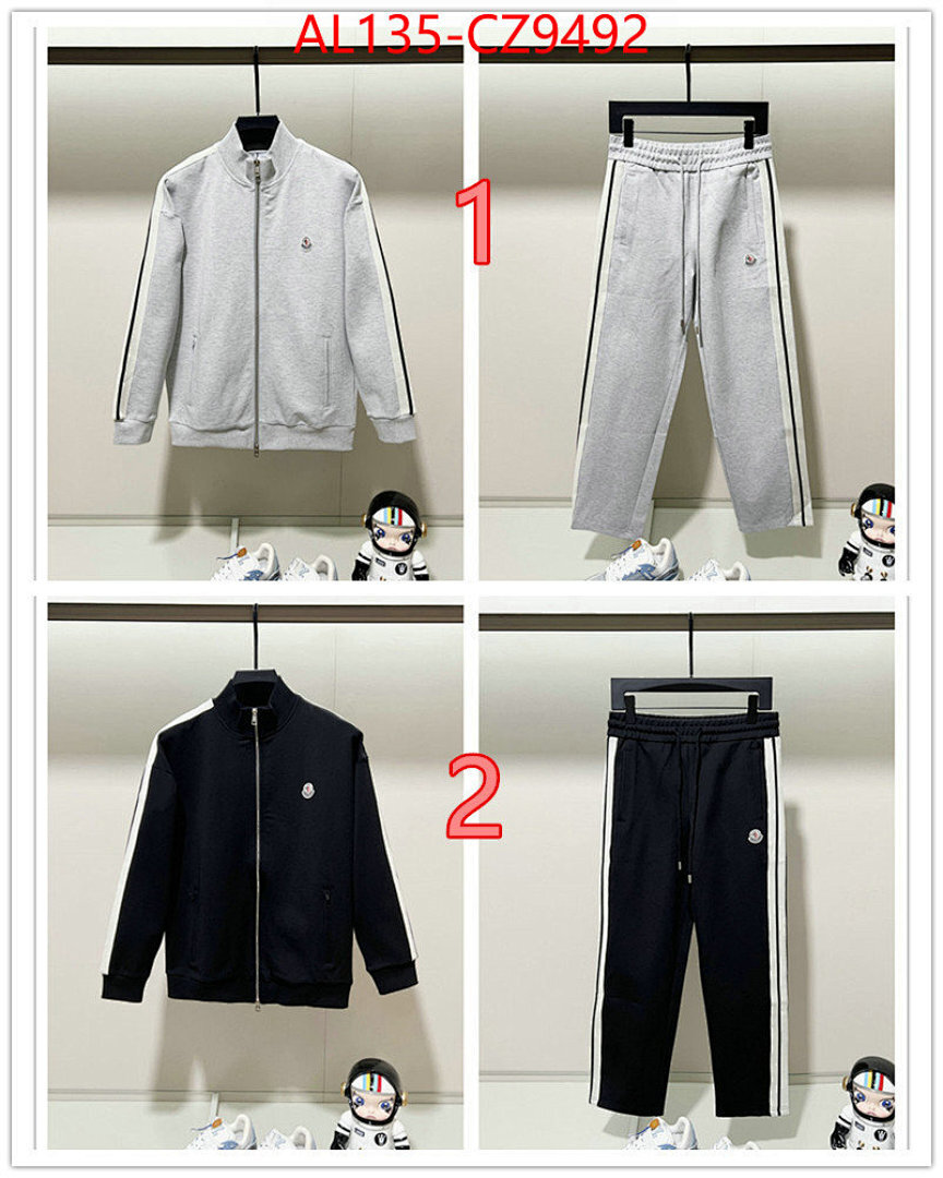 Clothing Set-Moncler ID: CZ9492 $: 135USD