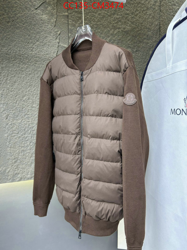 Down jacket Men-Moncler counter quality ID: CM3474 $: 135USD