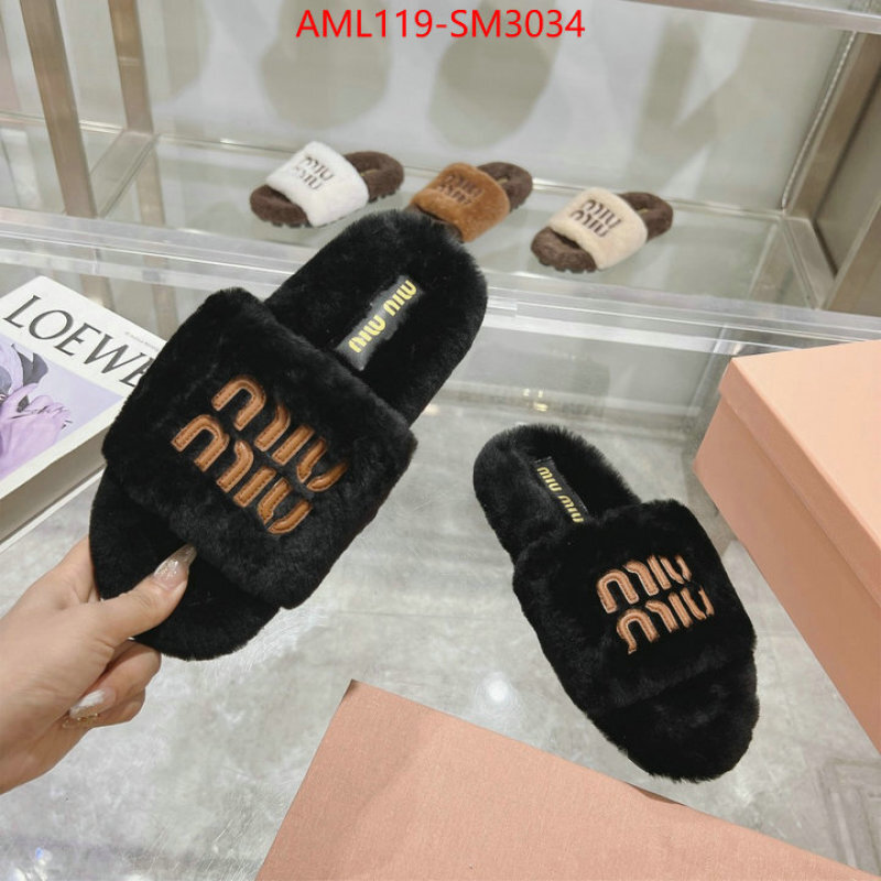 Women Shoes-Miu Miu designer 1:1 replica ID: SM3034 $: 119USD