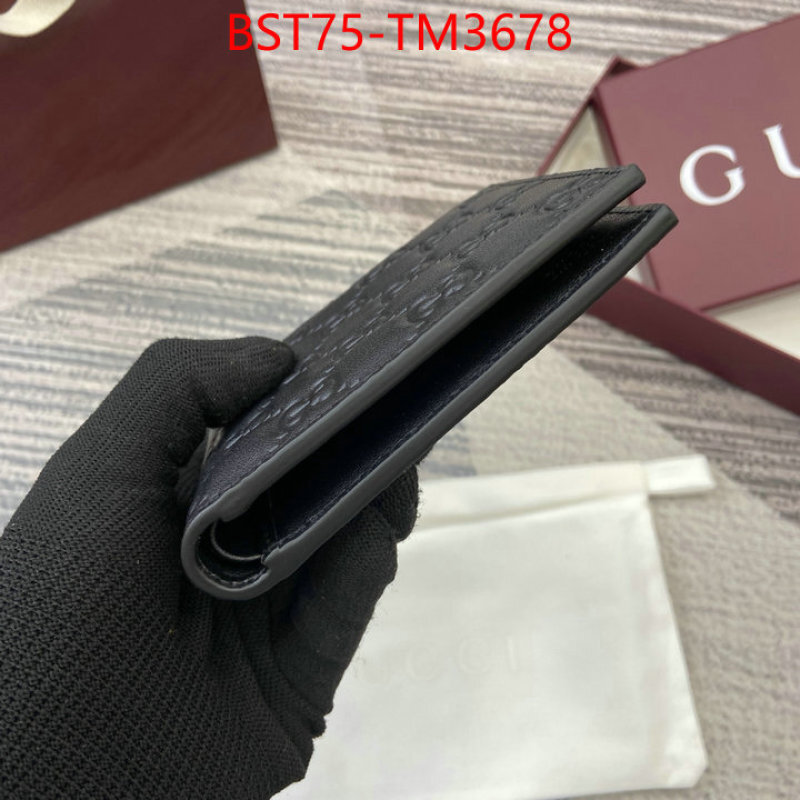 Gucci Bags(TOP)-Wallet- ID: TM3678 $: 75USD,