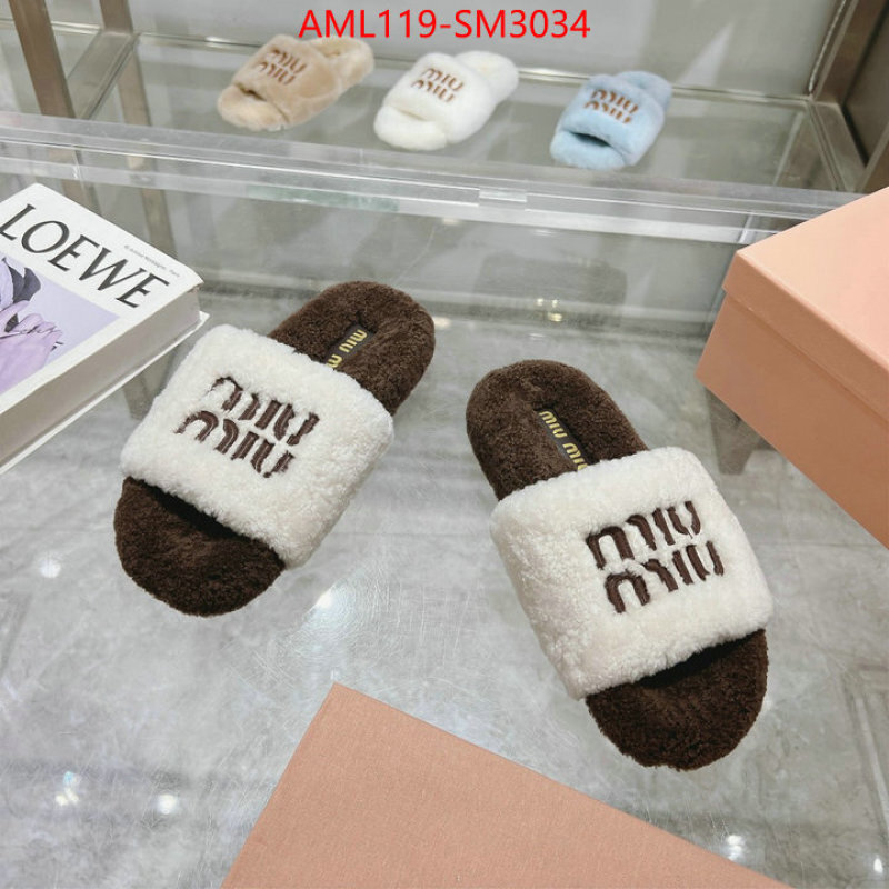 Women Shoes-Miu Miu designer 1:1 replica ID: SM3034 $: 119USD