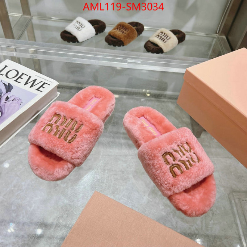 Women Shoes-Miu Miu designer 1:1 replica ID: SM3034 $: 119USD