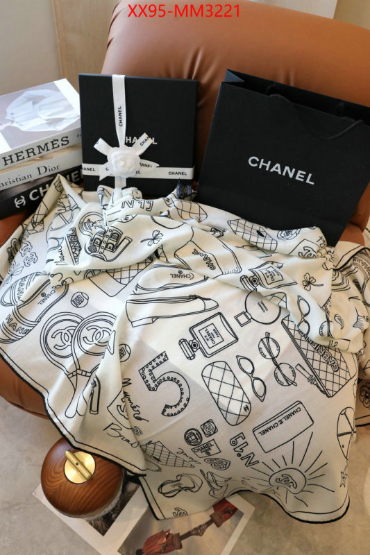 Scarf-Chanel high quality designer replica ID: MM3221 $: 95USD