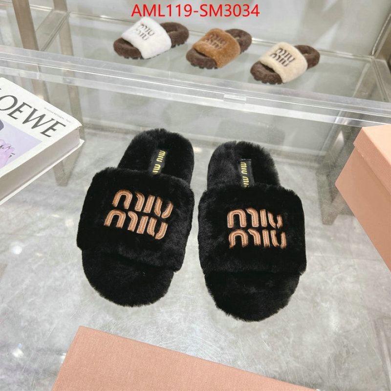 Women Shoes-Miu Miu designer 1:1 replica ID: SM3034 $: 119USD