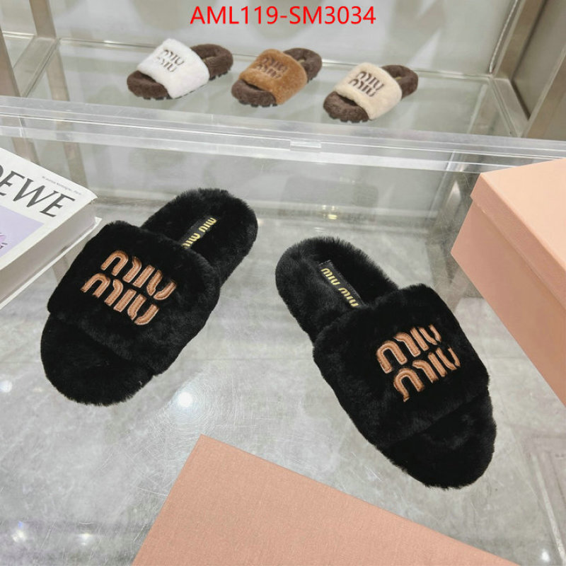 Women Shoes-Miu Miu designer 1:1 replica ID: SM3034 $: 119USD