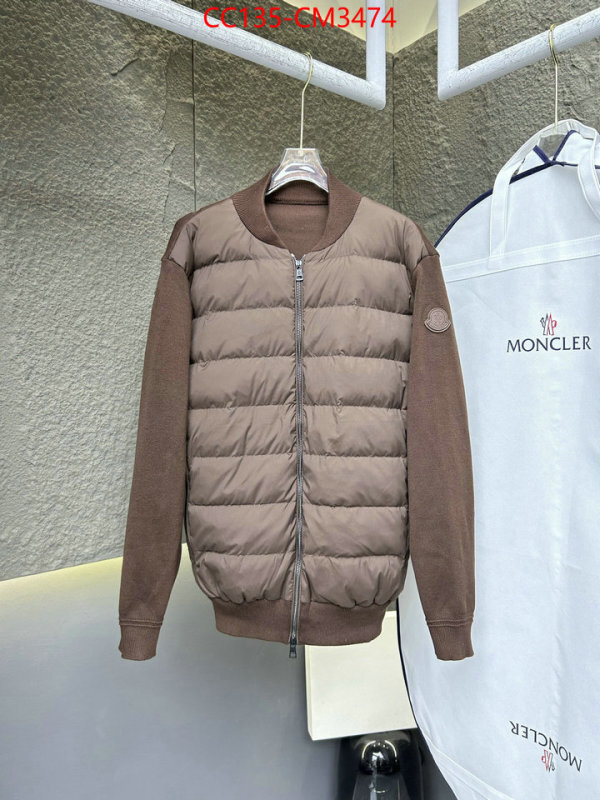Down jacket Men-Moncler counter quality ID: CM3474 $: 135USD