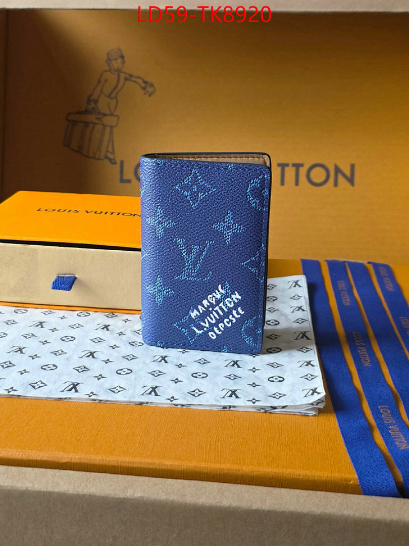 LV Bags(TOP)-Wallet ID: TK8920 $: 59USD,