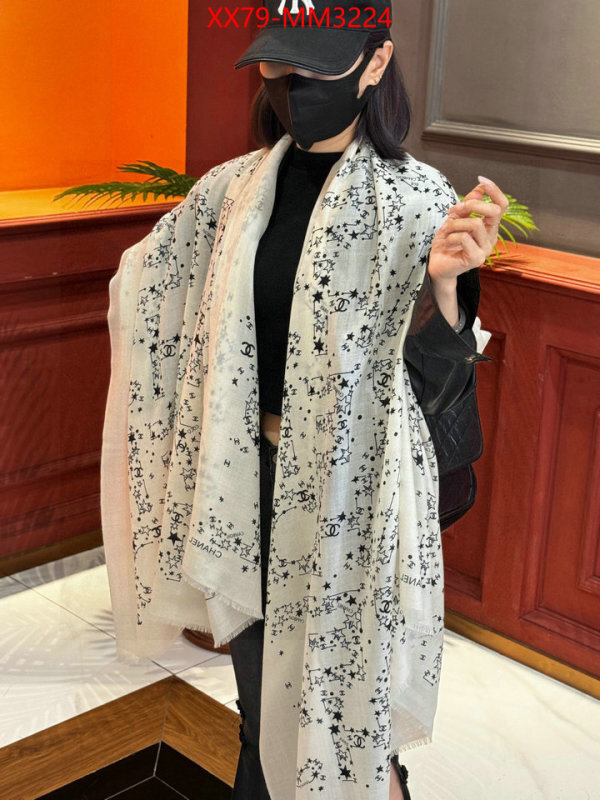 Scarf-Chanel shop ID: MM3224 $: 79USD