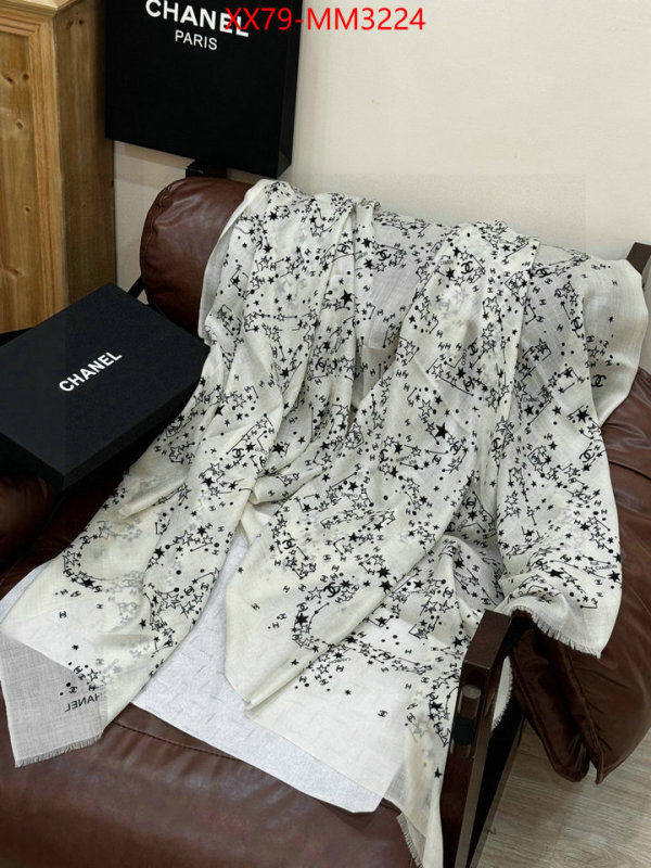 Scarf-Chanel shop ID: MM3224 $: 79USD