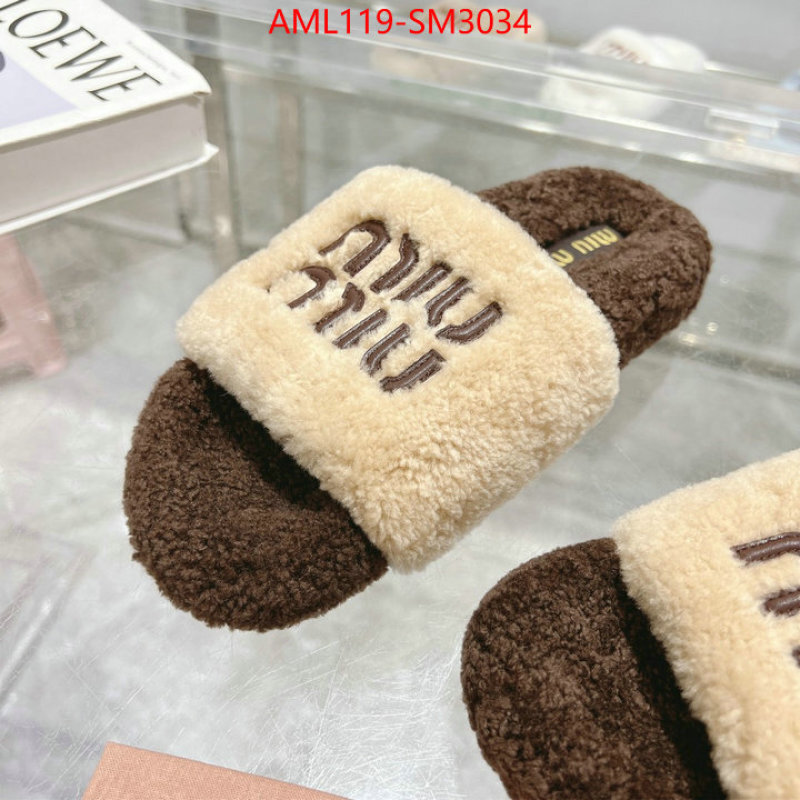 Women Shoes-Miu Miu designer 1:1 replica ID: SM3034 $: 119USD