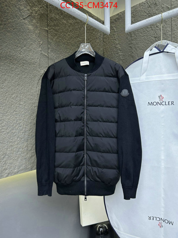 Down jacket Men-Moncler counter quality ID: CM3474 $: 135USD