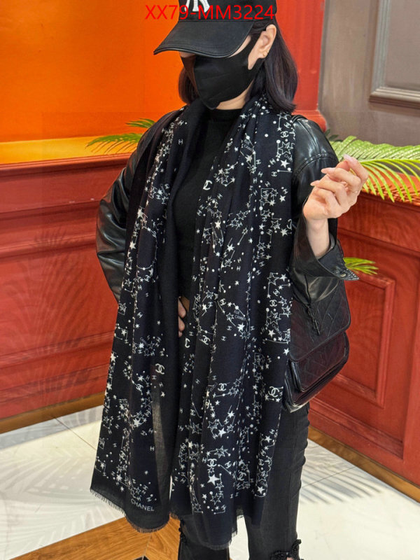 Scarf-Chanel shop ID: MM3224 $: 79USD