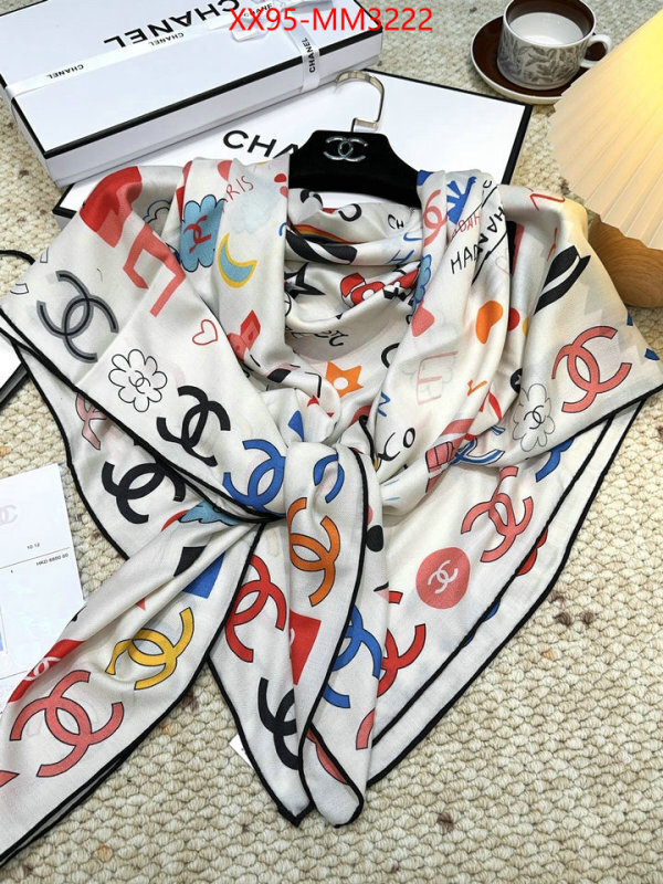 Scarf-Chanel what best replica sellers ID: MM3222 $: 95USD