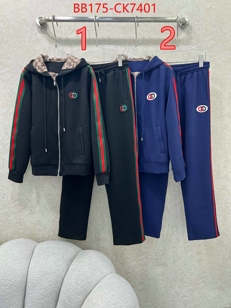 Clothing Set-Gucci ID: CK7401 $: 175USD