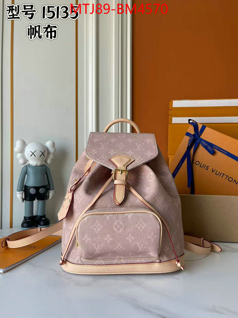 LV Bags(4A)-Backpack- ID: BM4570 $: 89USD,