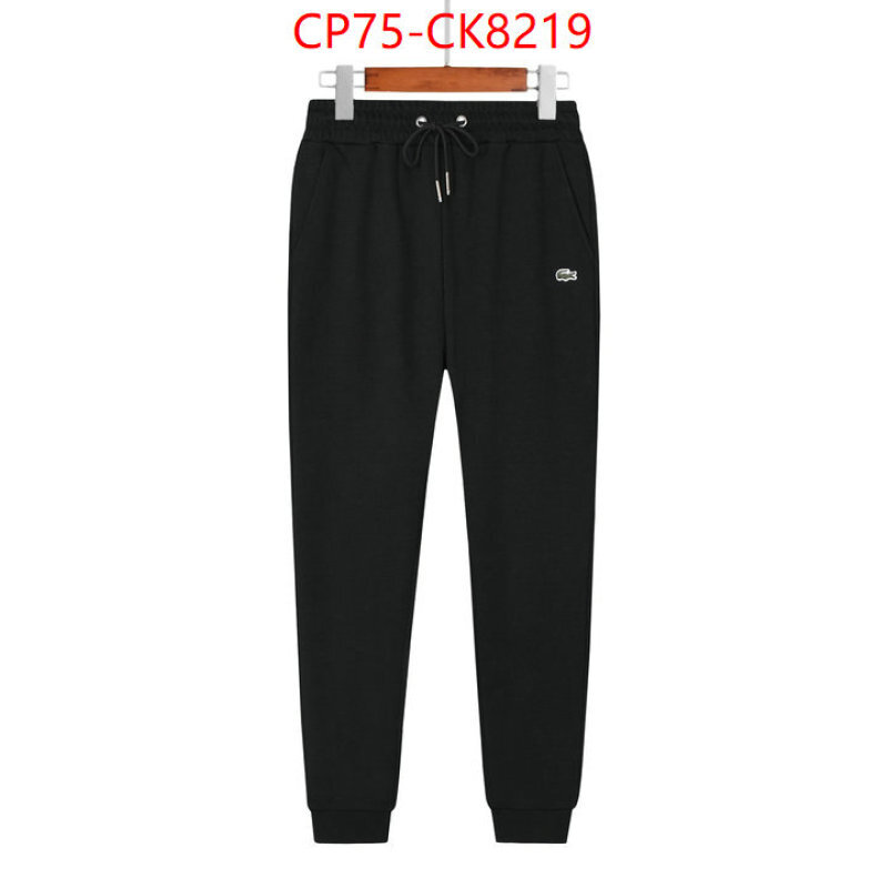 Clothing-Lacoste we provide top cheap aaaaa ID: CK8219 $: 75USD