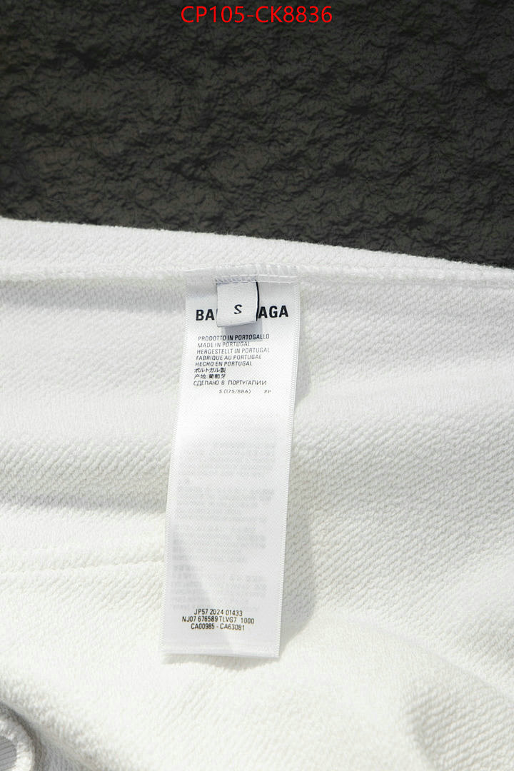 Clothing-Balenciaga ID: CK8836 $: 105USD