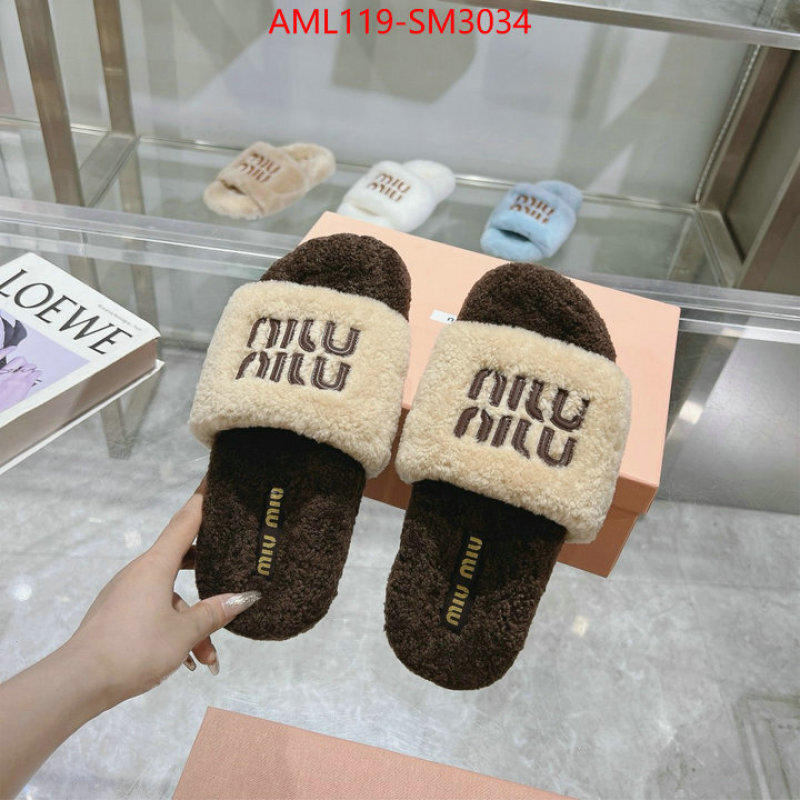 Women Shoes-Miu Miu designer 1:1 replica ID: SM3034 $: 119USD