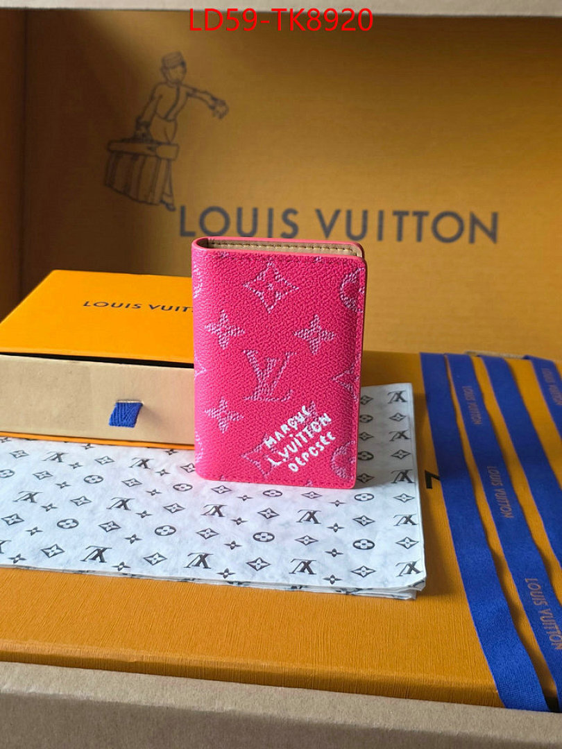 LV Bags(TOP)-Wallet ID: TK8920 $: 59USD,