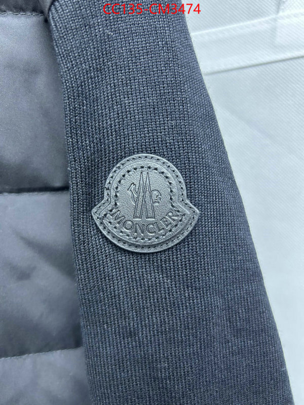 Down jacket Men-Moncler counter quality ID: CM3474 $: 135USD