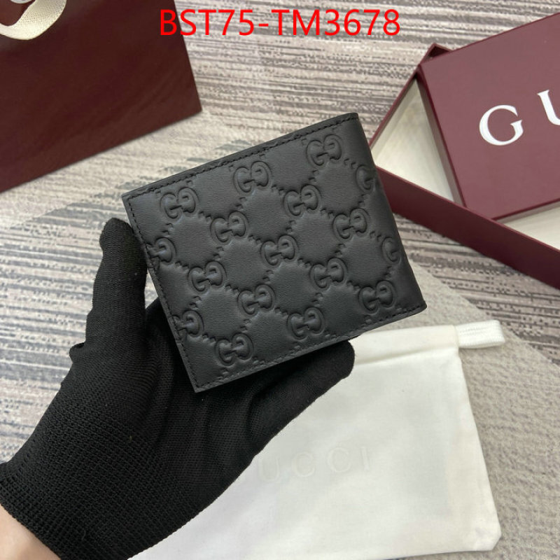 Gucci Bags(TOP)-Wallet- ID: TM3678 $: 75USD,