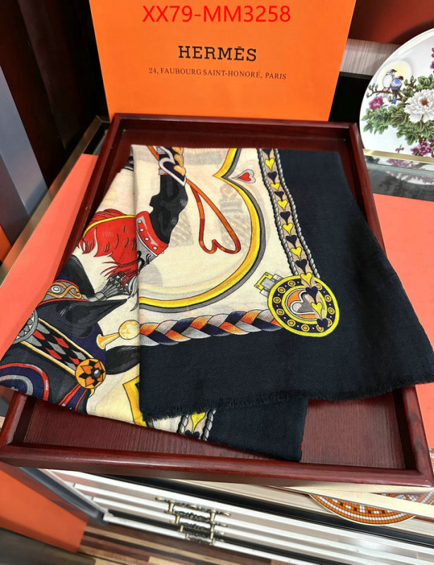 Scarf-Hermes buy cheap replica ID: MM3258 $: 79USD