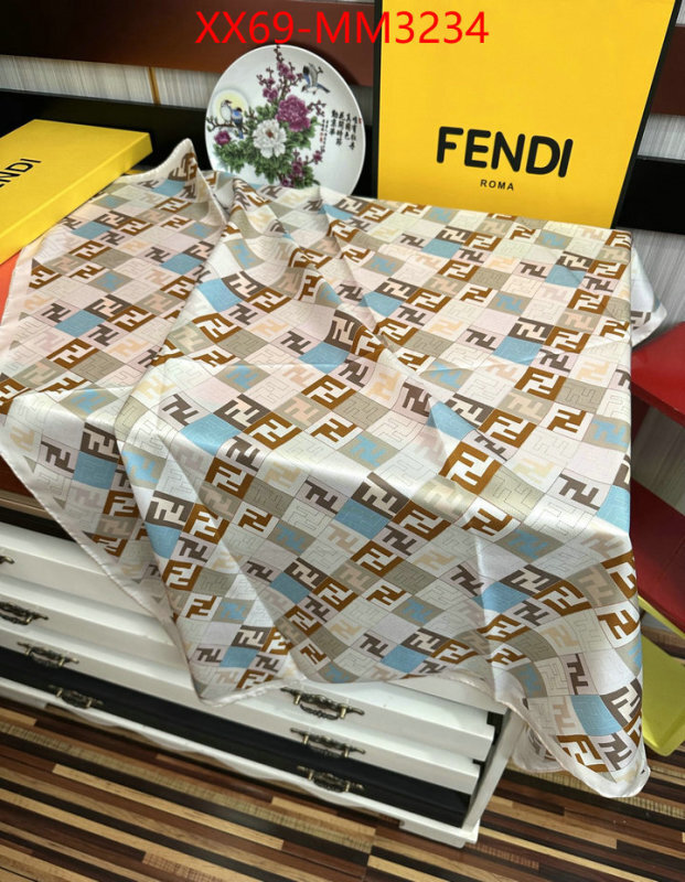 Scarf-Fendi top quality fake ID: MM3234 $: 69USD