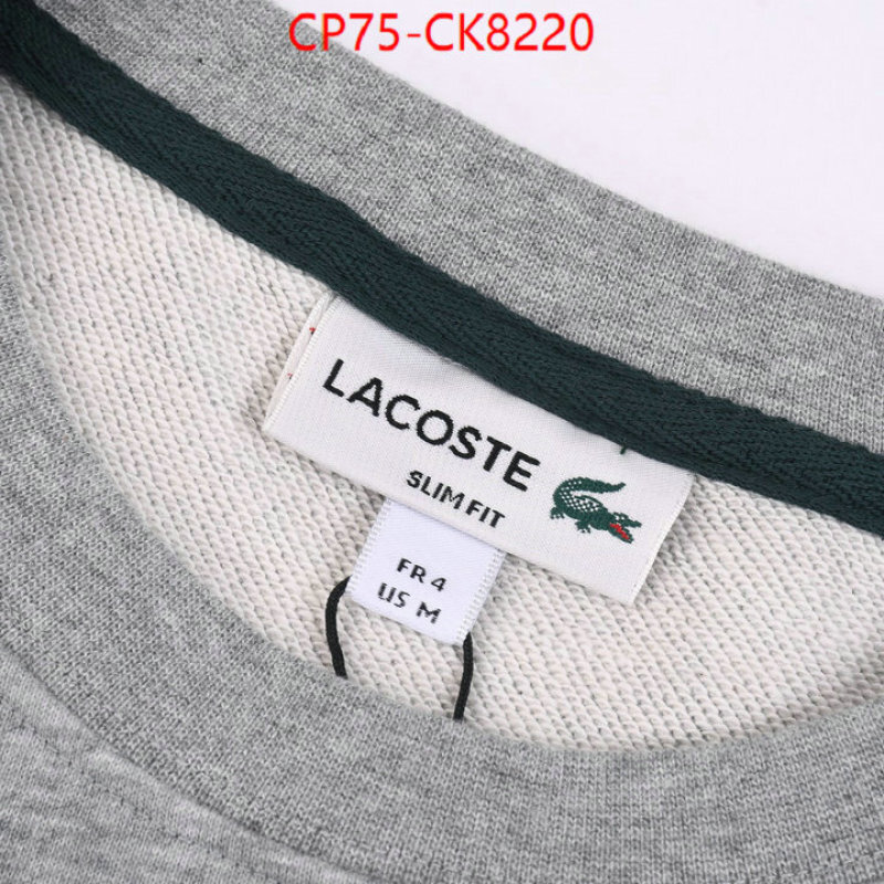 Clothing-Lacoste replica online ID: CK8220 $: 75USD