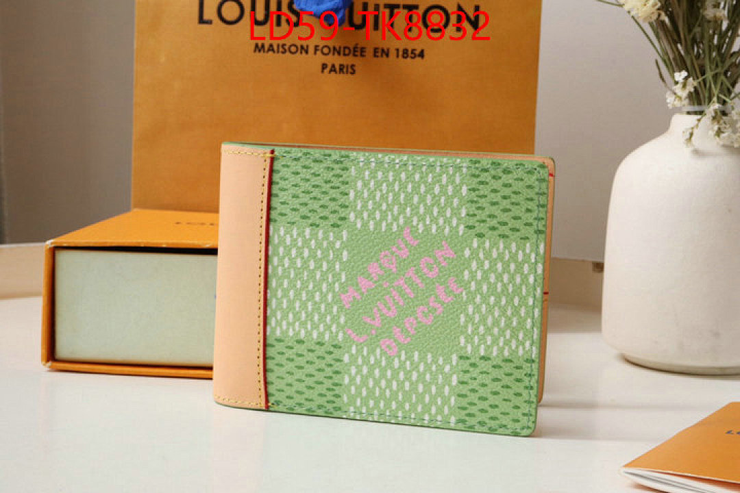 LV Bags(TOP)-Wallet ID: TK8832 $: 59USD,