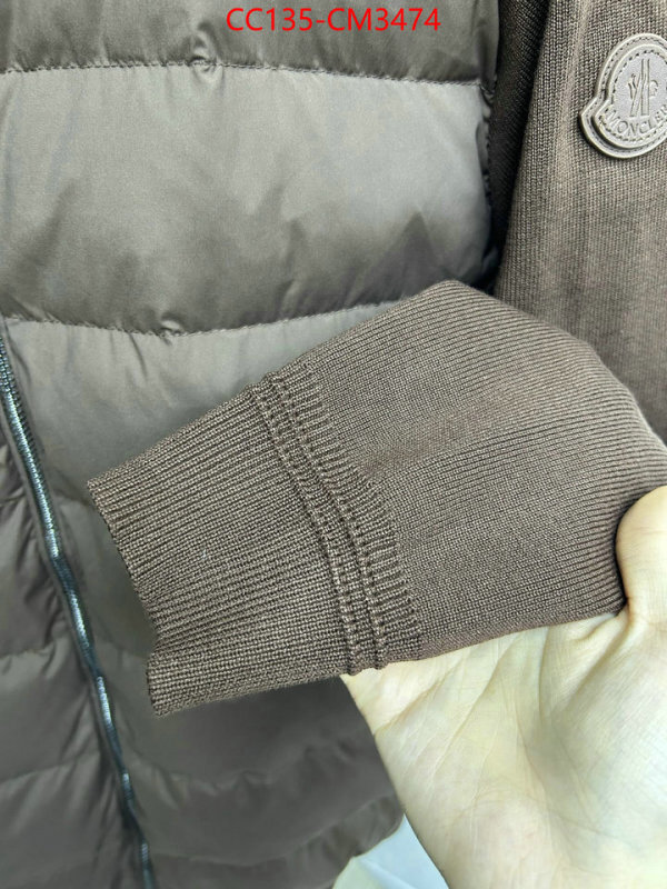 Down jacket Men-Moncler counter quality ID: CM3474 $: 135USD