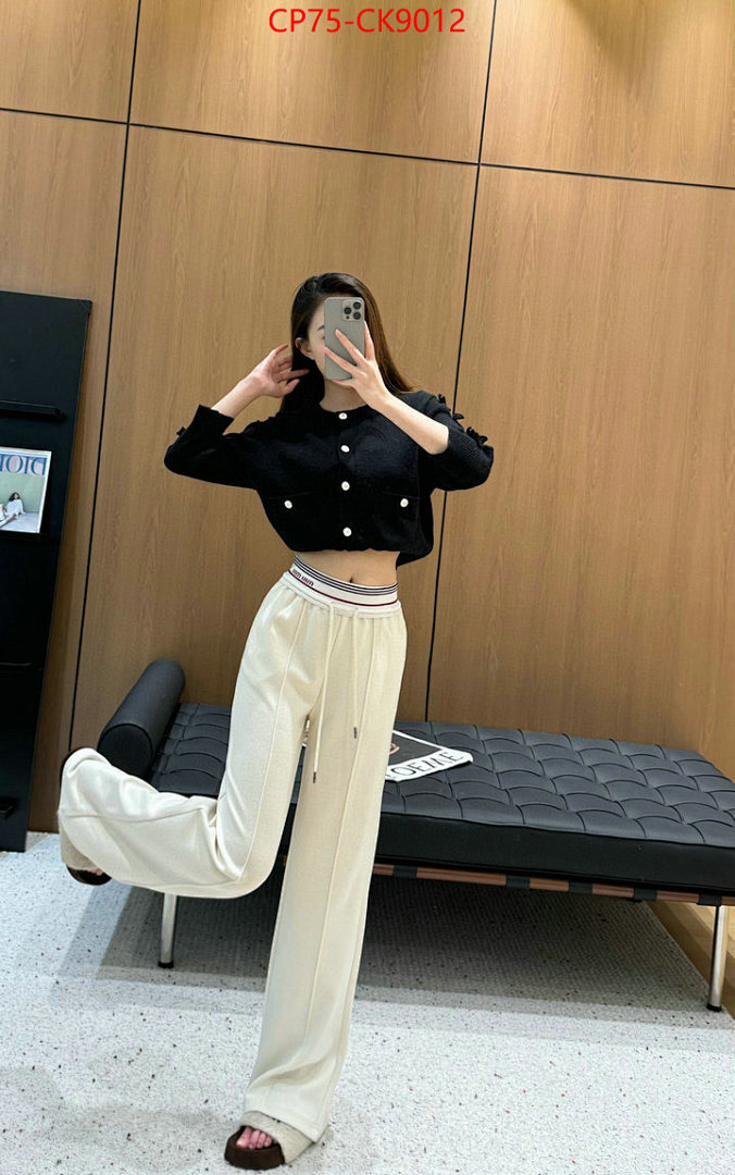 Clothing-MIU MIU ID: CK9012 $: 75USD