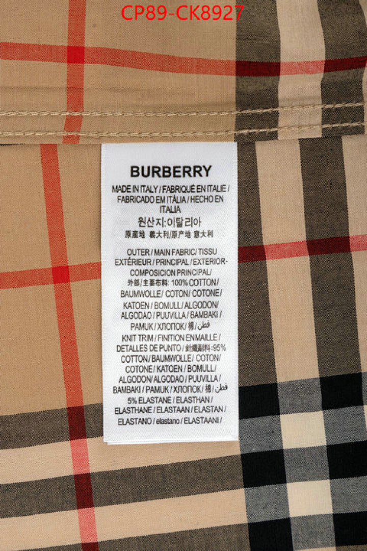 Clothing-Burberry ID: CK8927 $: 89USD