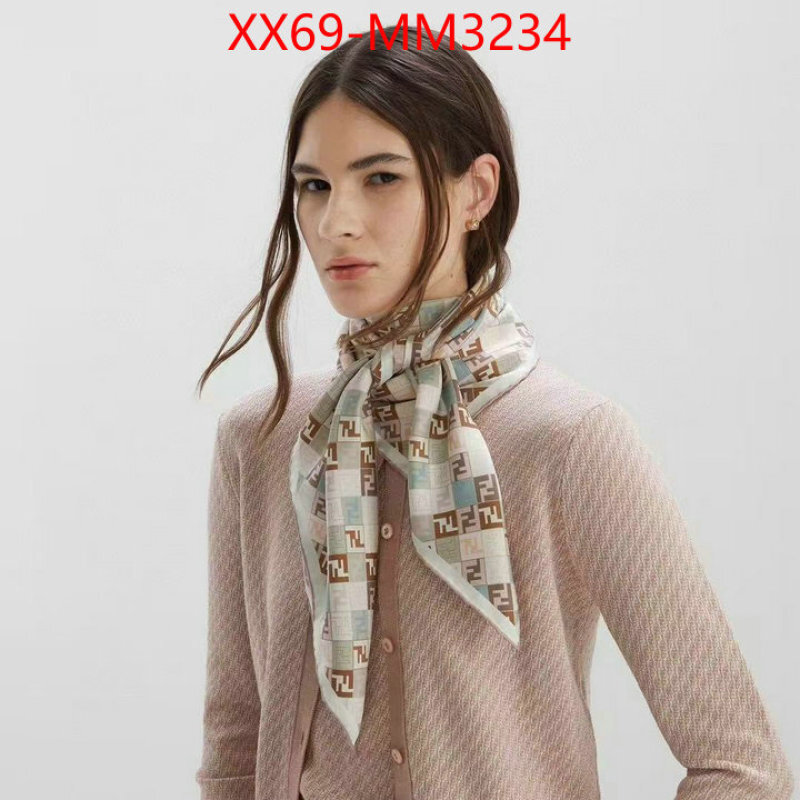 Scarf-Fendi top quality fake ID: MM3234 $: 69USD