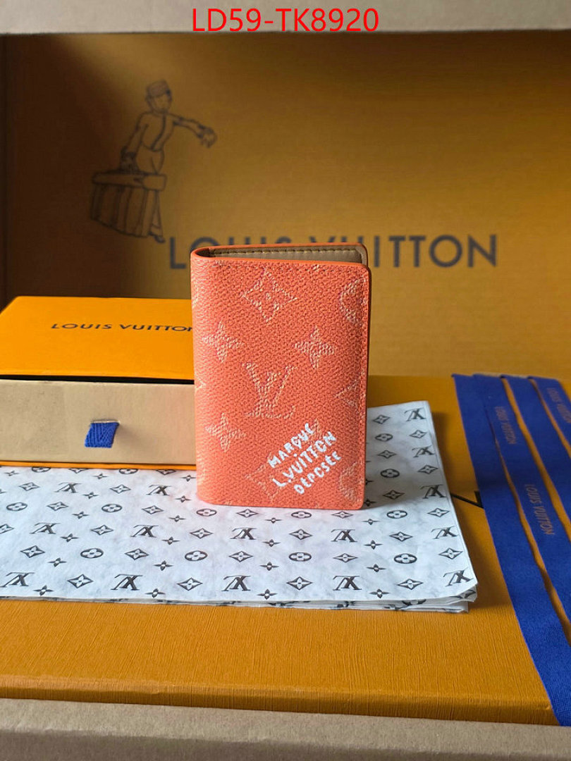 LV Bags(TOP)-Wallet ID: TK8920 $: 59USD,