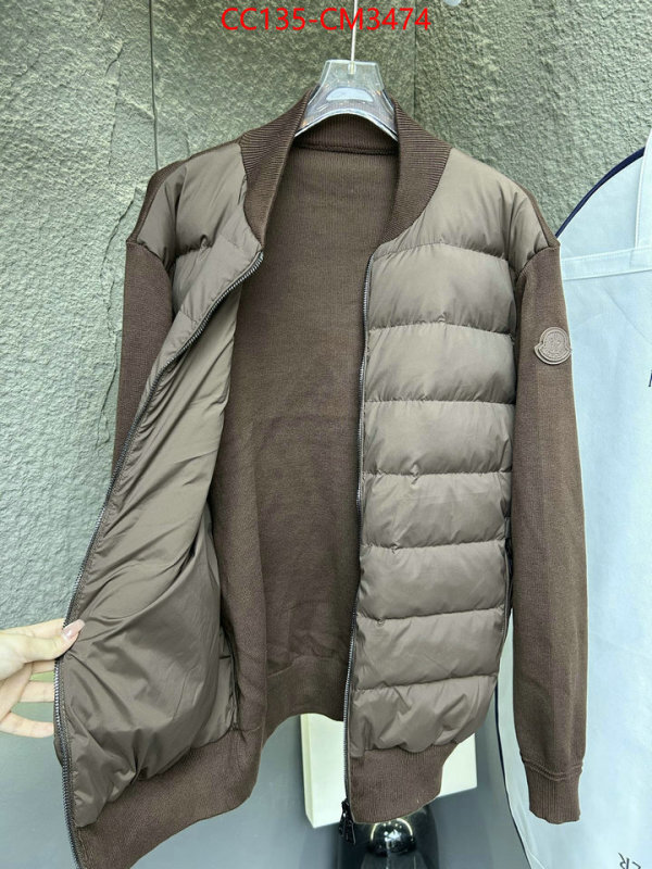 Down jacket Men-Moncler counter quality ID: CM3474 $: 135USD