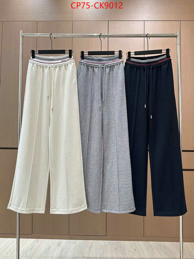 Clothing-MIU MIU ID: CK9012 $: 75USD