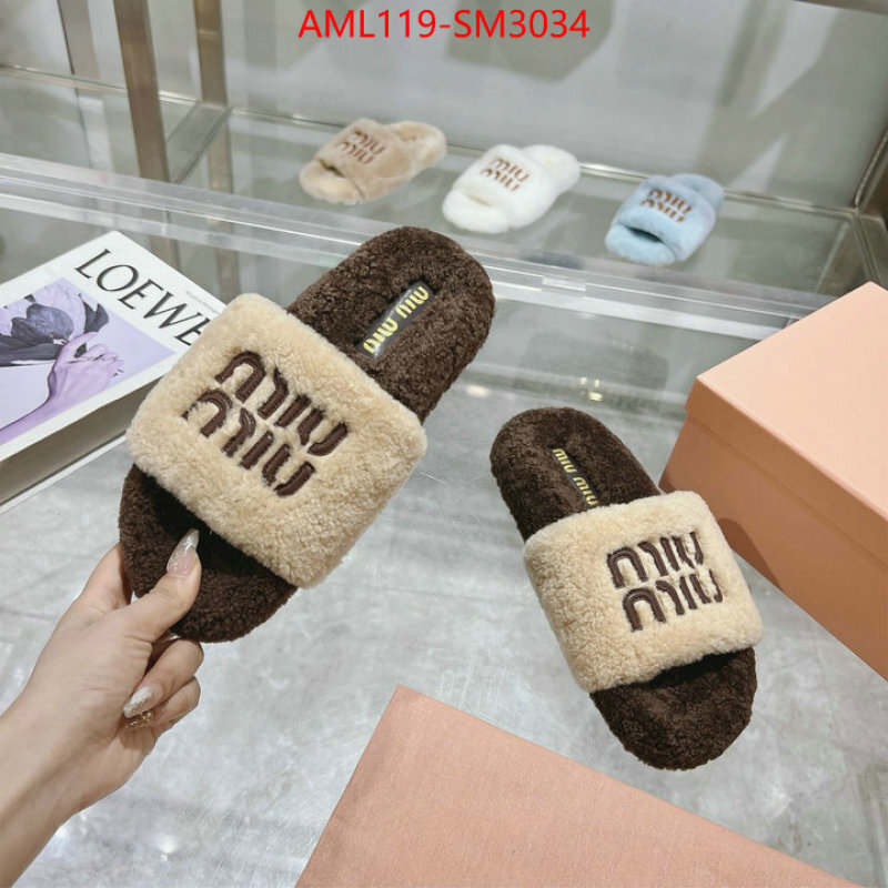 Women Shoes-Miu Miu designer 1:1 replica ID: SM3034 $: 119USD