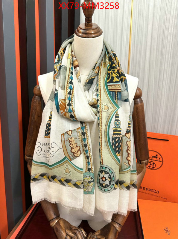 Scarf-Hermes buy cheap replica ID: MM3258 $: 79USD